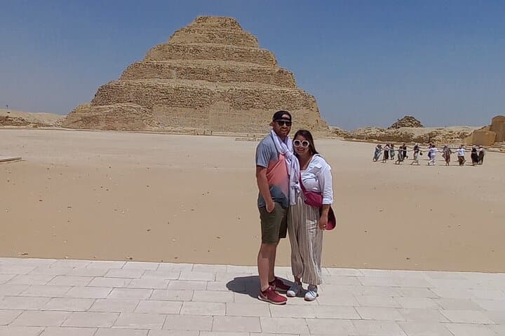 Giza Pyramids,Sphinx,Saqqara and Memphis with Lunch& Camels Ride