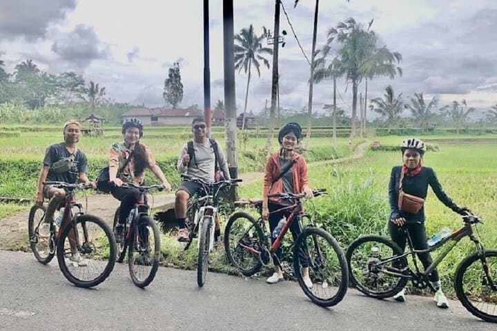 Downhill Cycling Tour through jungle and rice terrace meals