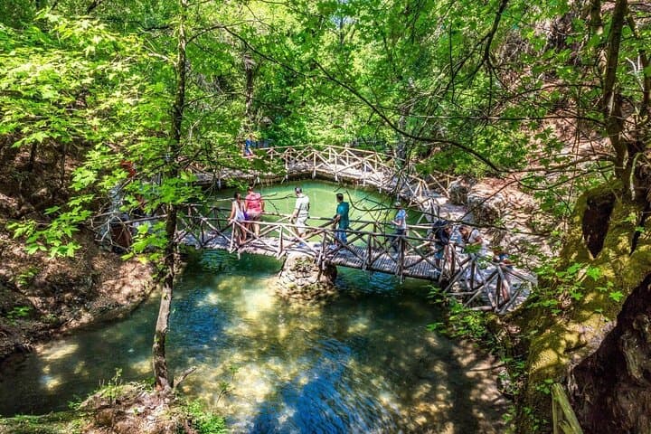Small group hiking to Rhodes Butterfly Valley
