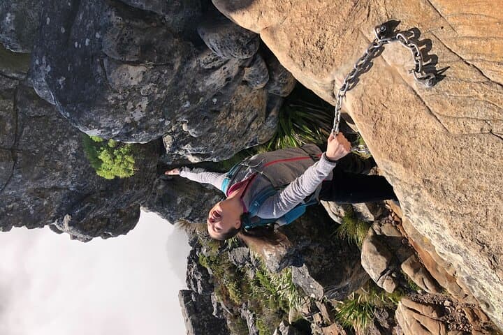 Summit Table Mountain with a local