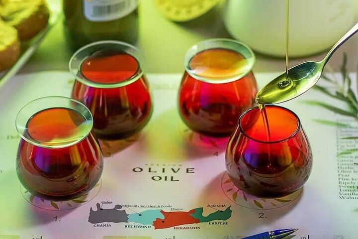 Guided Tasting of 3 Extra Virgin Olive Oils at Douloufakis Winery
