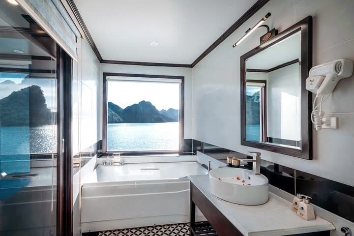 Rosa Cruise 2-day Explore Halong Bay and Lan Ha Bay from Hanoi