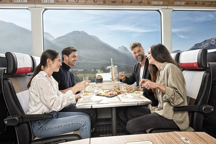 Glacier Express Panoramic Train Round Trip in one Day Private Tour from Luzern
