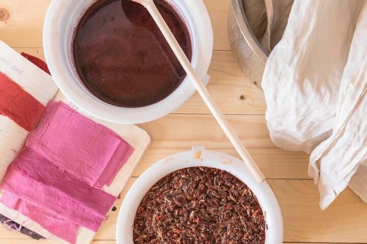 Natural dyes workshop in Puglia