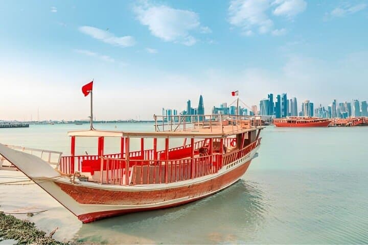 Doha City Highlights Guided Tour & Dhow Cruise with Pick n Drop