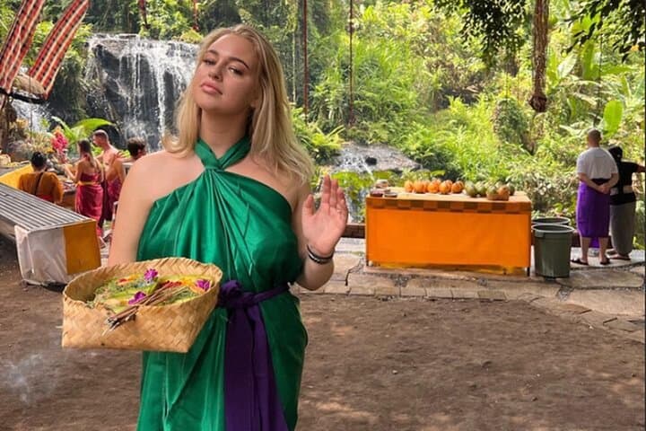 Bali Taman Beji Griya Waterfall Purification Ceremony