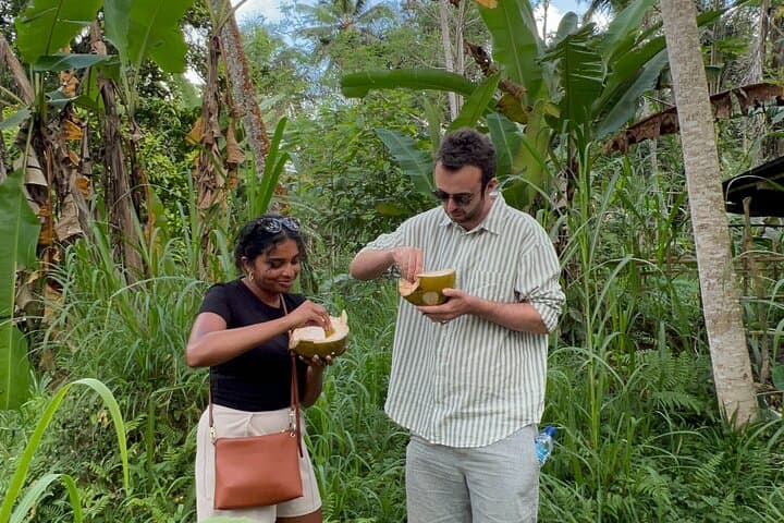 walking and explore taro village in North Ubud