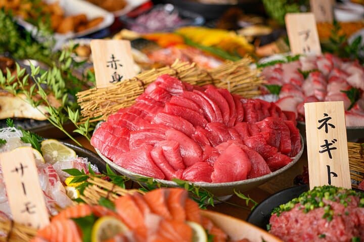 Tokyo Seafood Buffet Meal with Optional Tuna Filleting Show