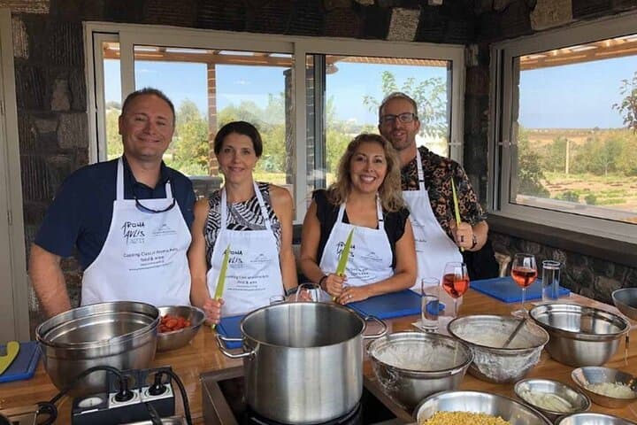 Private Santorini Cooking Class & Wine Tasting Tour