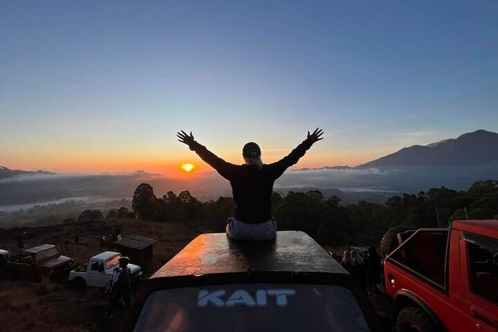 Mount Batur jeep Sunrise with Black lava Visit Tour