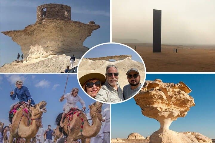 West Of Qatar, Mushroom Rocks, Camel Racing Track, Richard Serra