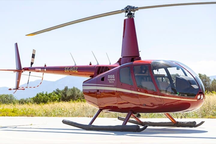 Private Helicopter Transfer from Chania to Santorini