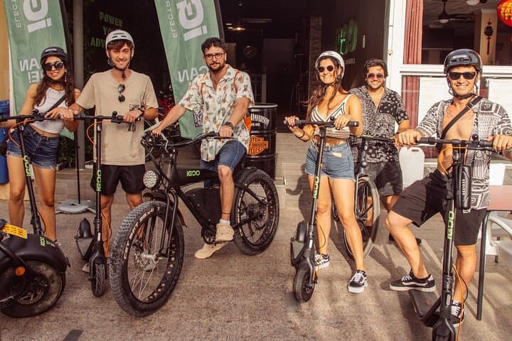 Find the Duck in Benidorm Riding an Electric Scooter