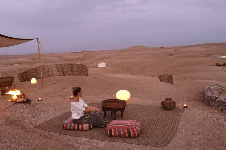 Private Agafay Desert: Quad Bike & Camel Ride with Dinner Show