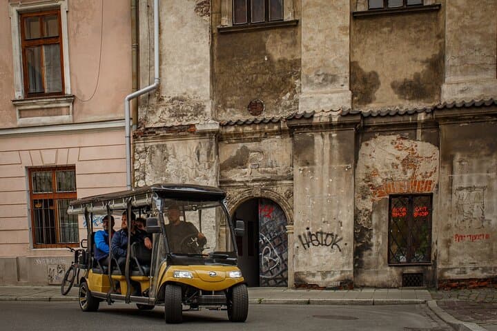 Jewish Heritage Group Tour by Golf Cart with Audio Guide in Krakow