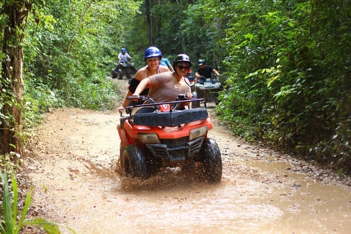 ATV Tour from Tulum or Riviera with Ziplines and Cenote Swim Day