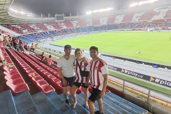 Soccer at the Metropolitan stadium with local fans