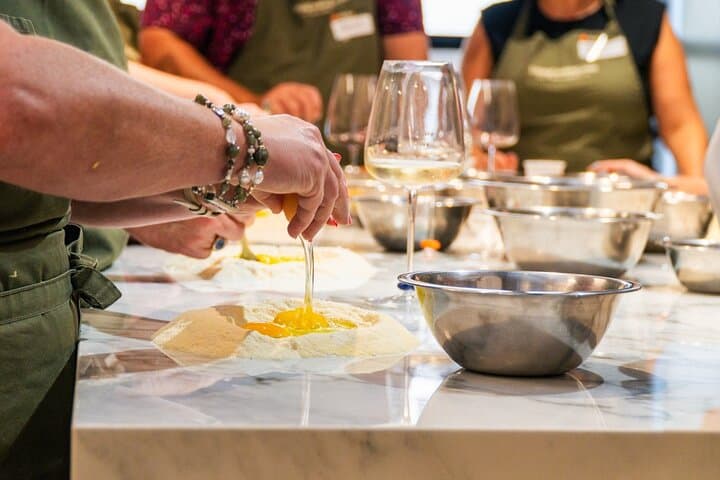 Pasta and Tiramisu Making Class with Fine Italian Wine in Rome