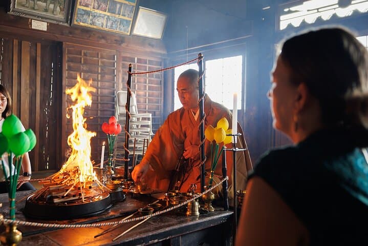 Hiroshima: Private Goma Fire Ritual, Lunch & Sake Brewery Visits