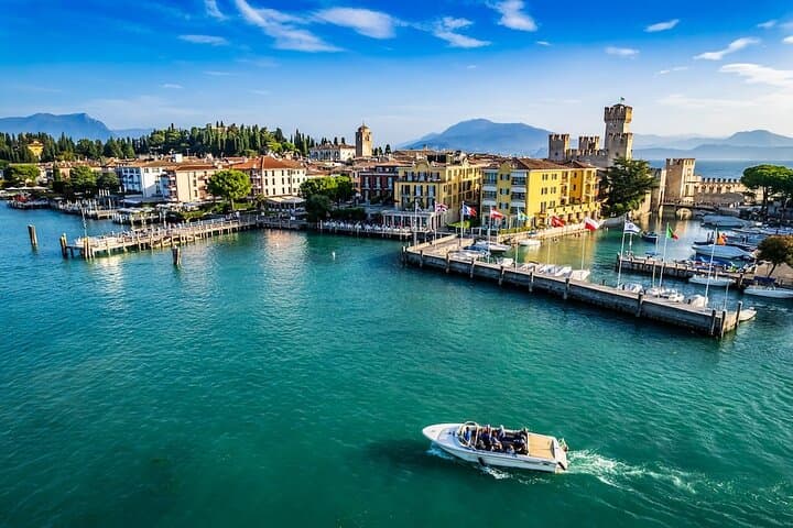 From Verona Sirmione Lake Garda with Boat and Spritz Tasting
