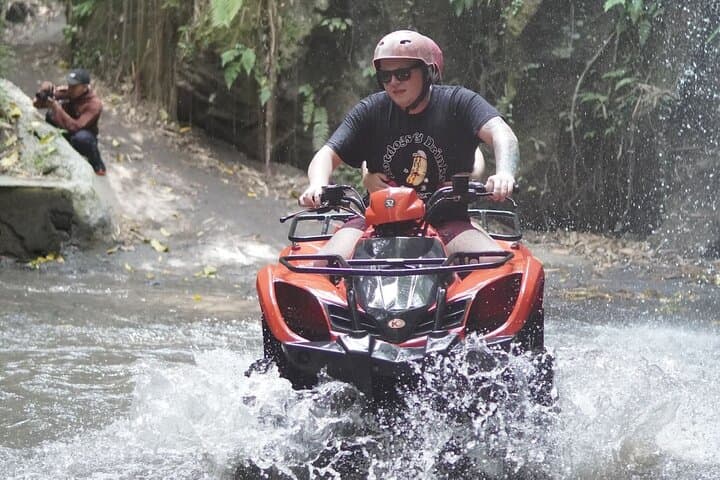 ATV Ride through Rice field, Jungle, Waterfall & Rafting Package