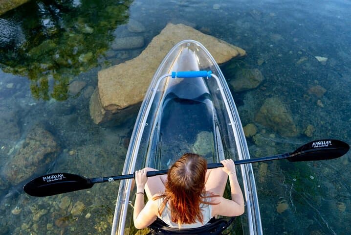 Clear Kayak Day Adventure Tour in San Marcos
