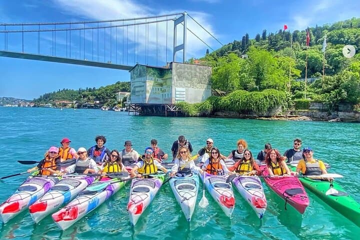 Istanbul Bosphorus Canoeing/Water Bike Adventure with Instructor
