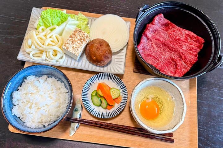 Kobe Beef Sukiyaki Cooking Class with a Local