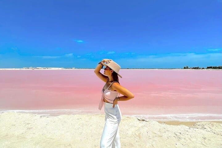 Las Coloradas Pink Lakes & Río Lagartos from Tulum