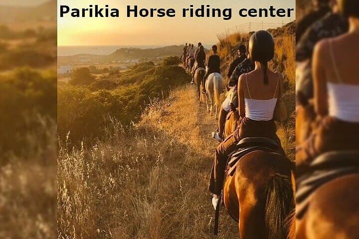 Sunset Landscape Horse riding in Paros