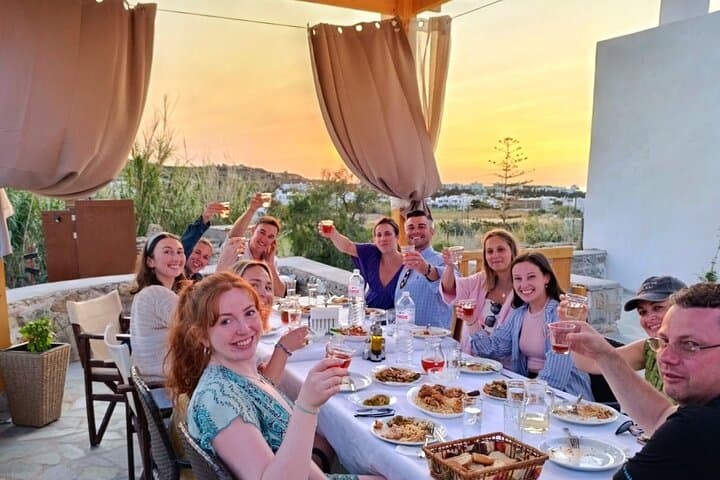 Cooking Class Sunset Dinner and Tour in Paros Farm