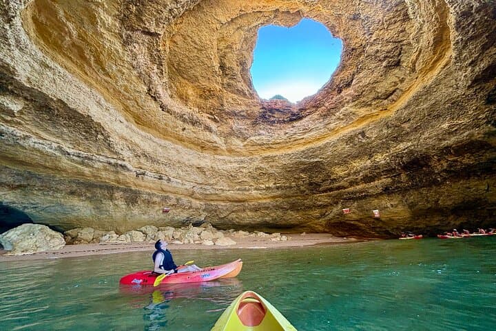 Kayak Adventure to Benagil Caves in Algarve
