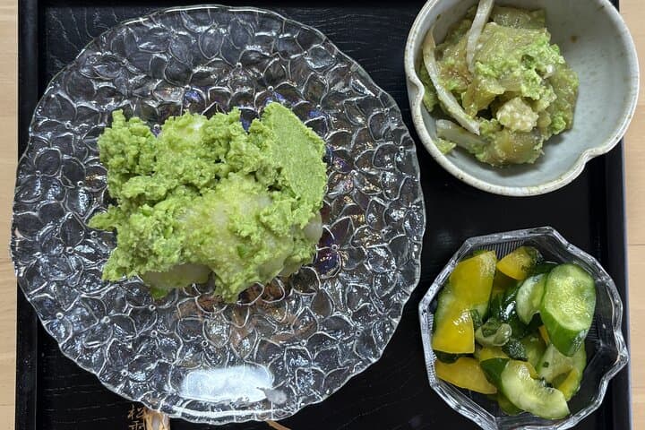 Making Zunda-mochi Experience, Japanese's mother cooking class