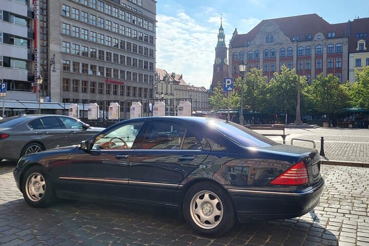 Private Wroclaw Ride Tour In Luxury Youngtimer Mercedes