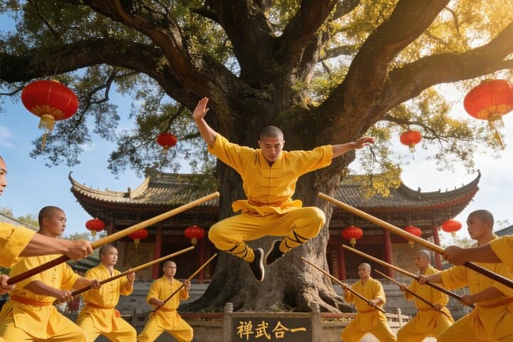 Private Day Tour to Shaolin Temple from Xi’an by Bullet Train with Kungfu Show