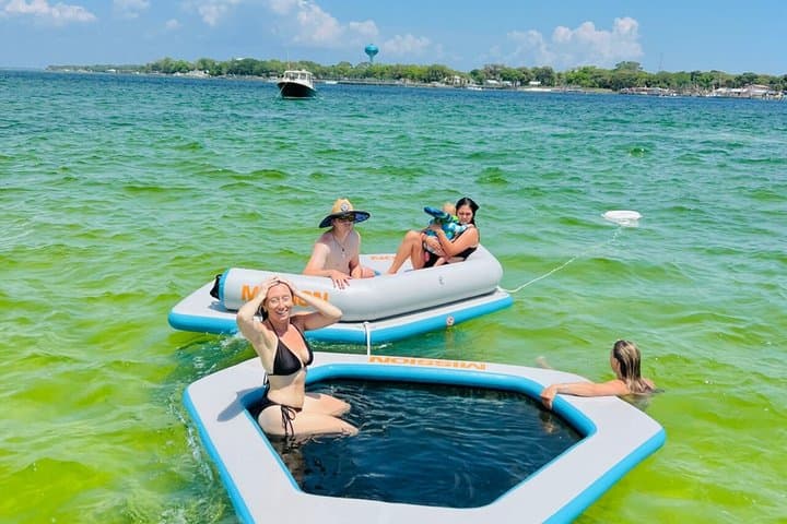 Private Crab Island Tour with Inflatables and Slide