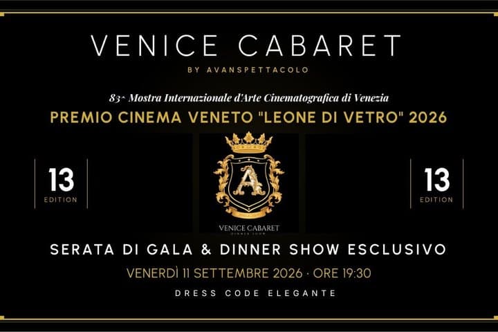 Veneto Cinema Glass Lion Award Entry Ticket in Venice