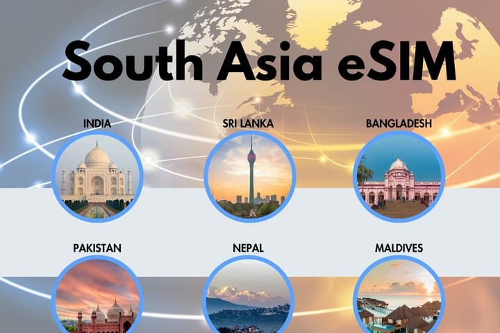 South Asia eSIM (Instant Delivery)