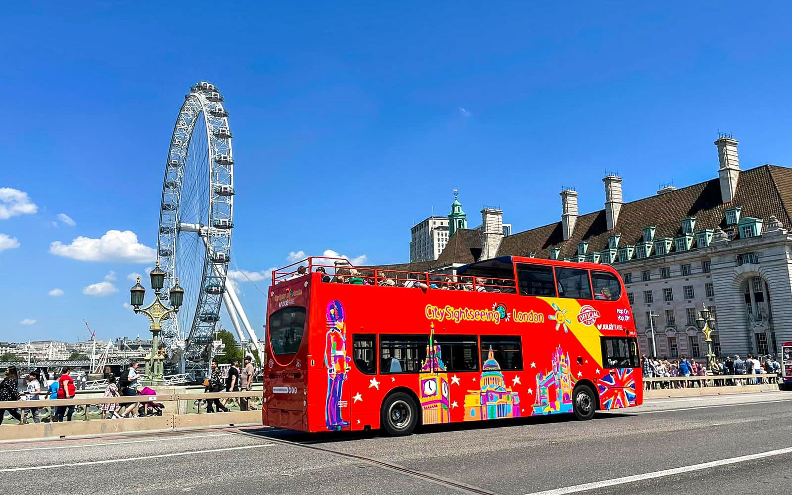 City Sightseeing: London Hop-on Hop-off Bus Tour with Optional Thames River Cruise