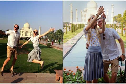 Da Mumbai: tour all'alba del Taj Mahal di 2 giorni con volo e hotel