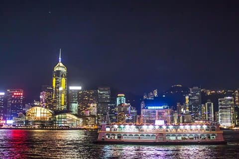 Hong Kong Tour, Victoria Harbour Middag Cruise & TurboJet Overføringer fra Macau