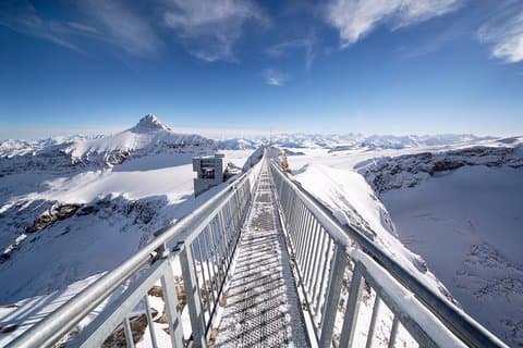 Glacier 3000 and Montreux Riviera from Geneva