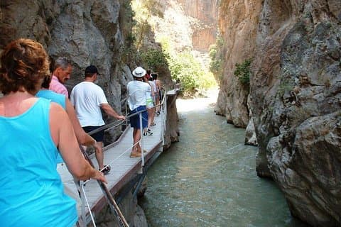 Saklikent Canyon e cascata di Gizlikent da Kalkan Kas