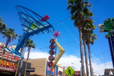 Las Vegas sentrum og Fremont Street - guidet tur