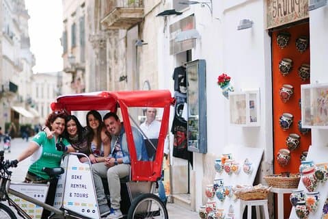 Lecce Shopping Tour mit Rikscha