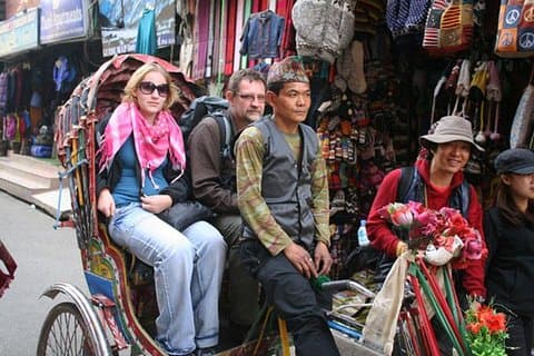 3-timers Thamel Sightseeing Tour af Rickshaw i Kathmandu
