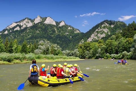 Ponton Rafting op de Dunajec River Gorge met privévervoer vanuit Krakau