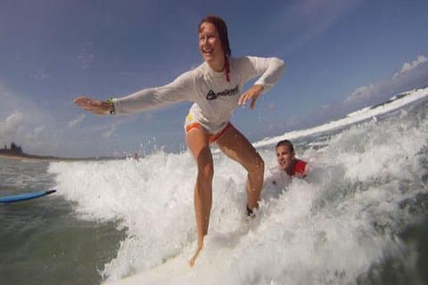 Aula de surf de meio dia