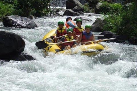 Ganztägiges Telaga Waja River Wildwasser-Rafting mit Mittagsbuffet