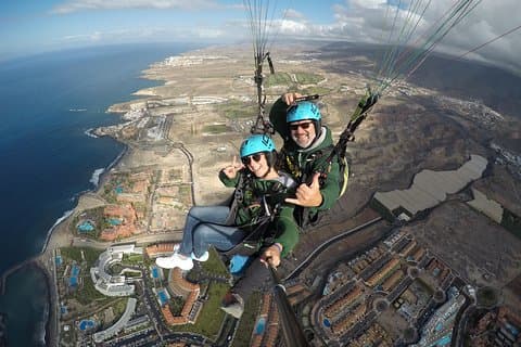 Paragliding Tandem Flight over Costa Adeje with FREE Pick-Up